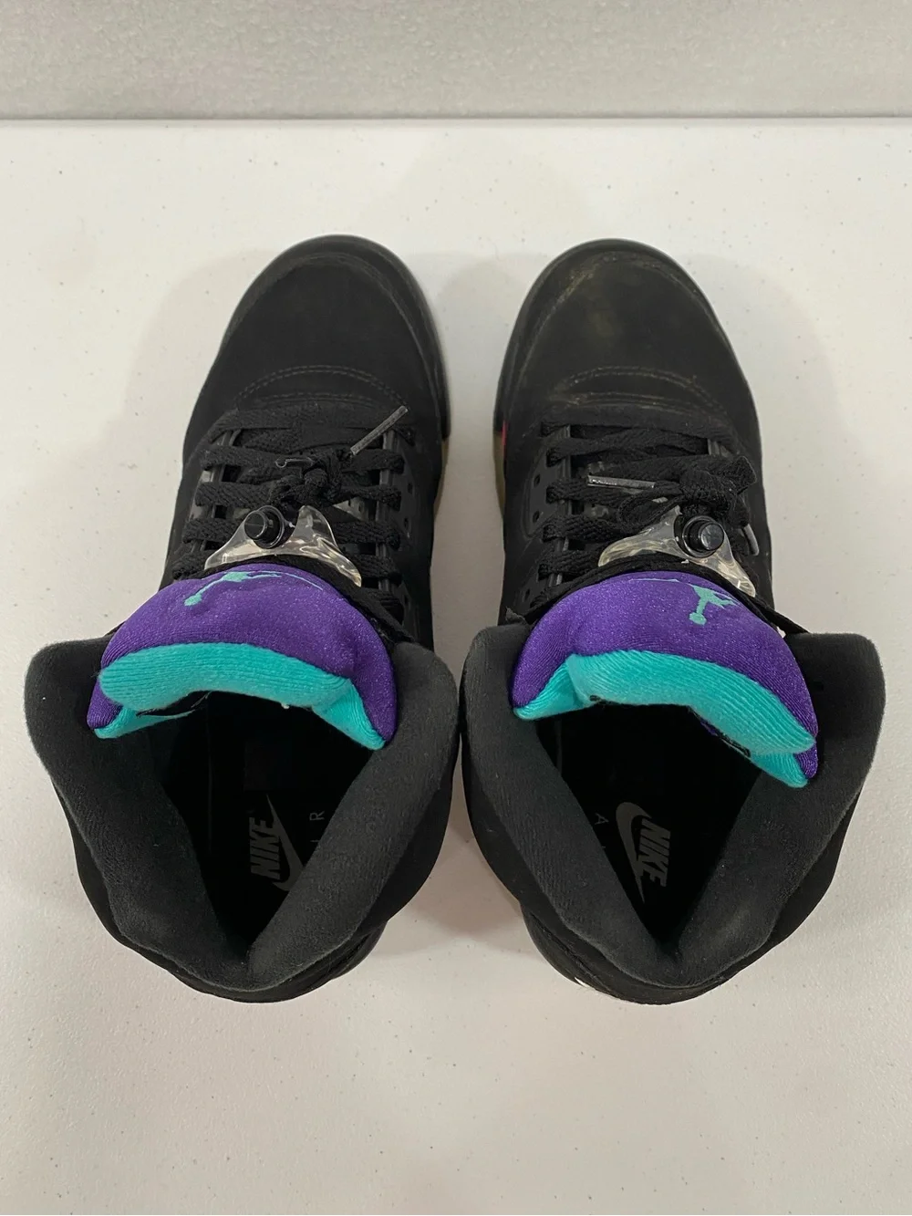 Nike Air Jordan 5 Retro GS Top 3 Black Metallic Grape Fire Red CZ2989-001 Sz 7Y